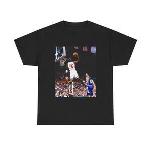 Michael Jordan Tshirt Flying Mike Jordans 23 Chicago Unisex Heavy Tee